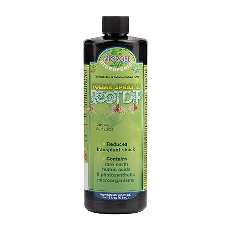 Microbe Life Hydroponics Premium Foliar Spray & Root Dip Stimulates Ro ...