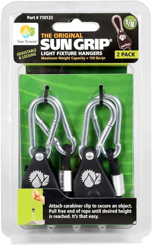 Sun System Sun Grip Light Fixture Hangers 1/8” 2PK