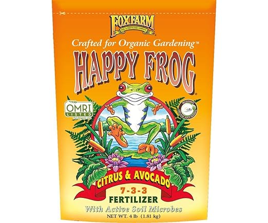 Happy Frog 7 3 3 Organic Indoor Outdoor Citrus and Avocado Tree Fertilizer