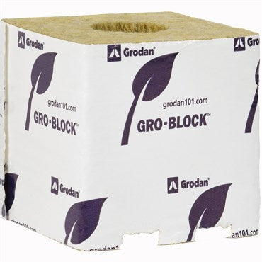 Grodan® Improved Gro-Block™ - 4in - Large - GR10 - 4in x 4in x 4in -Strip