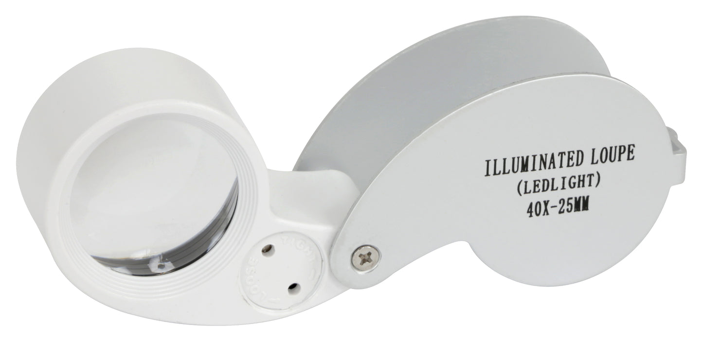 Grower's Edge® Illuminated Magnifier Loupe 40x