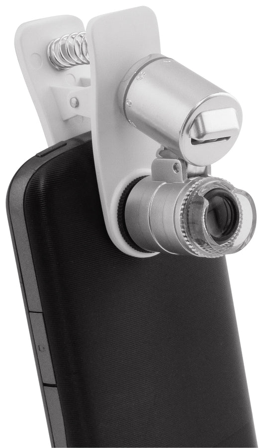 Grower's Edge® Universal Cell Phone Illuminated Microscope with Clip 60x