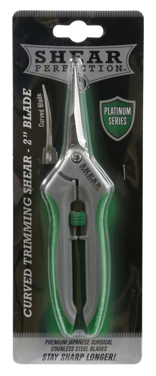 Shear Perfection® Platinum Stainless Trimming Shear - 2 in Curved Blades