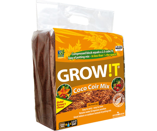 GROW!T Coco Coir Mix, Block