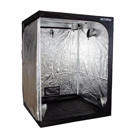 Hydrofarm LHT55 Lighthouse 2.0-Controlled Environment, 5' x 5' x 6.5' Grow Tent, Black