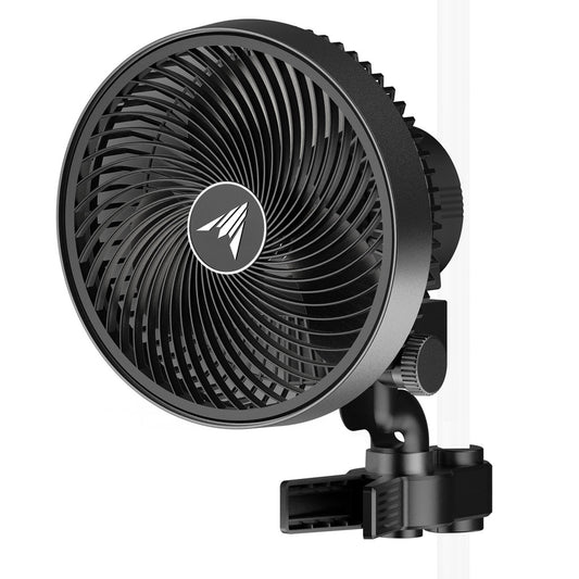 AC INFINITY CLOUDRAY S9, GROW TENT CLIP FAN 9” WITH 10 SPEEDS, EC-MOTOR, AUTO OSCILLATION