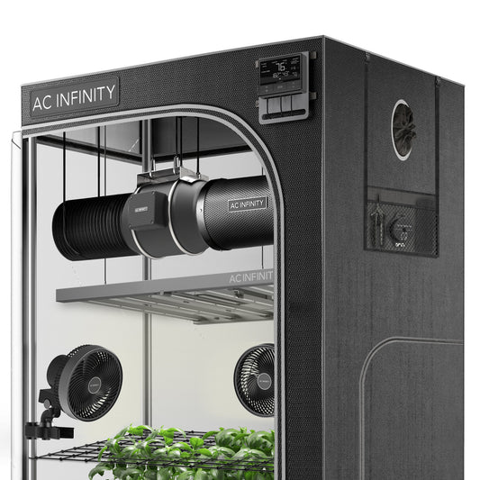 AC Infinity Advanced Grow Tent System PRO 5x5, 6-Plant Kit, WiFi-Integrated Controls to Automate Ventilation, Circulation, Full Spectrum LM301H EVO LED Grow Light