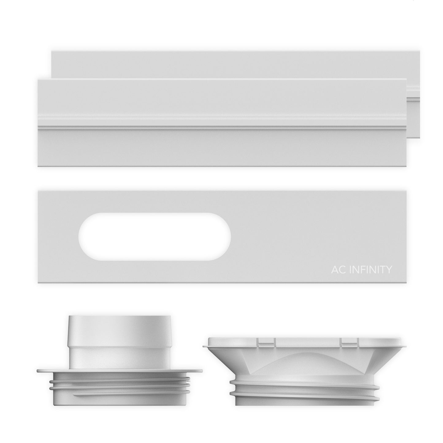 WINDOW DUCT KIT, ADJUSTABLE VENT PORT FOR INLINE FANS