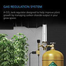 CO2 REGULATOR, CARBON DIOXIDE MONITOR WITH SOLENOID VALVE AND GAS FLOW METER