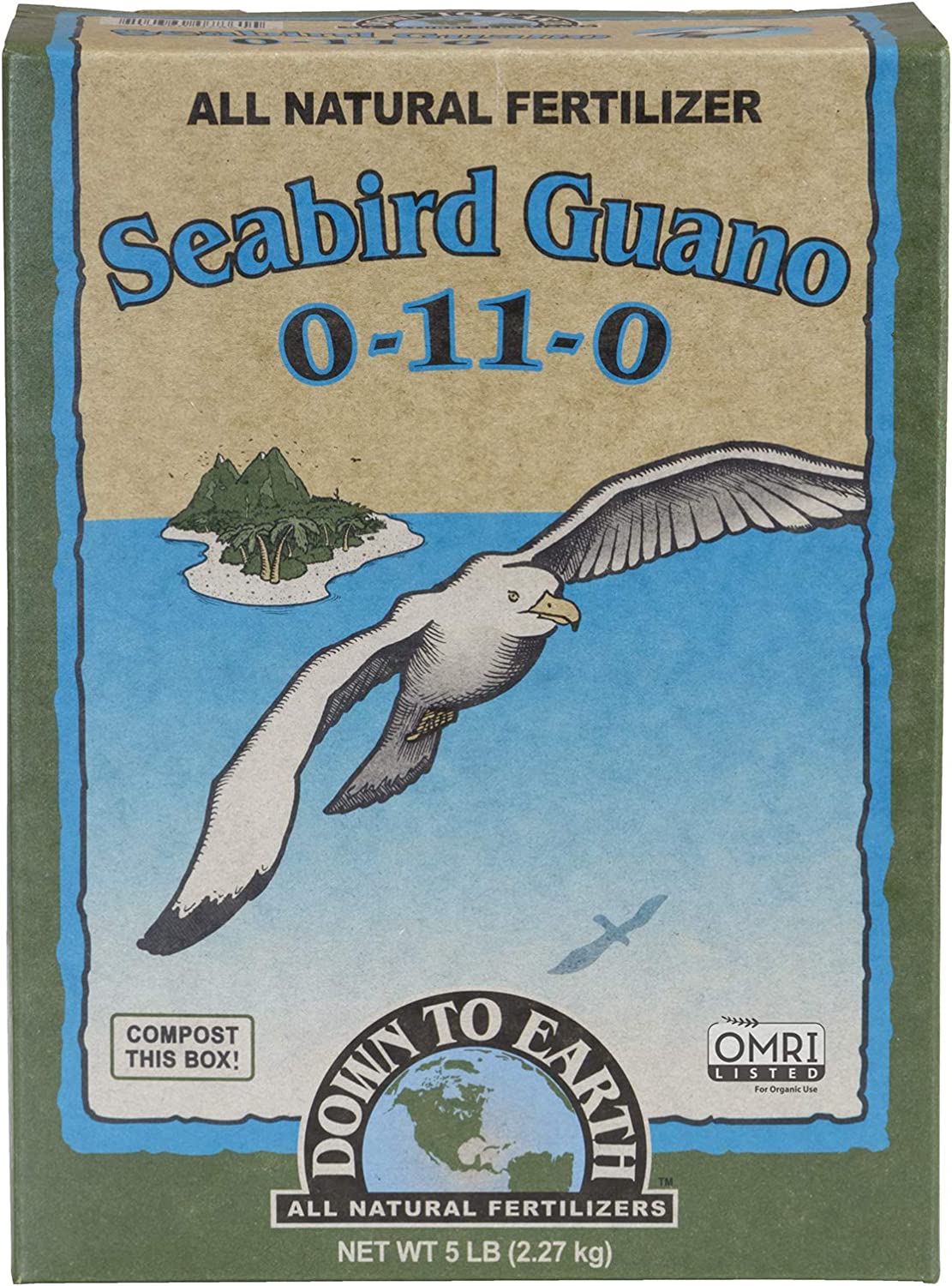 Down To Earth Seabird Guano 5lbs