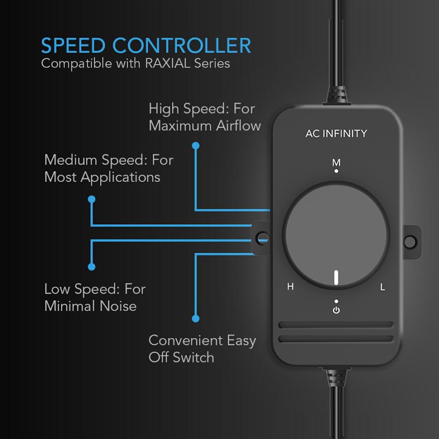 RAXIAL S6, INLINE BOOSTER DUCT FAN WITH SPEED CONTROLLER, 6-INCH