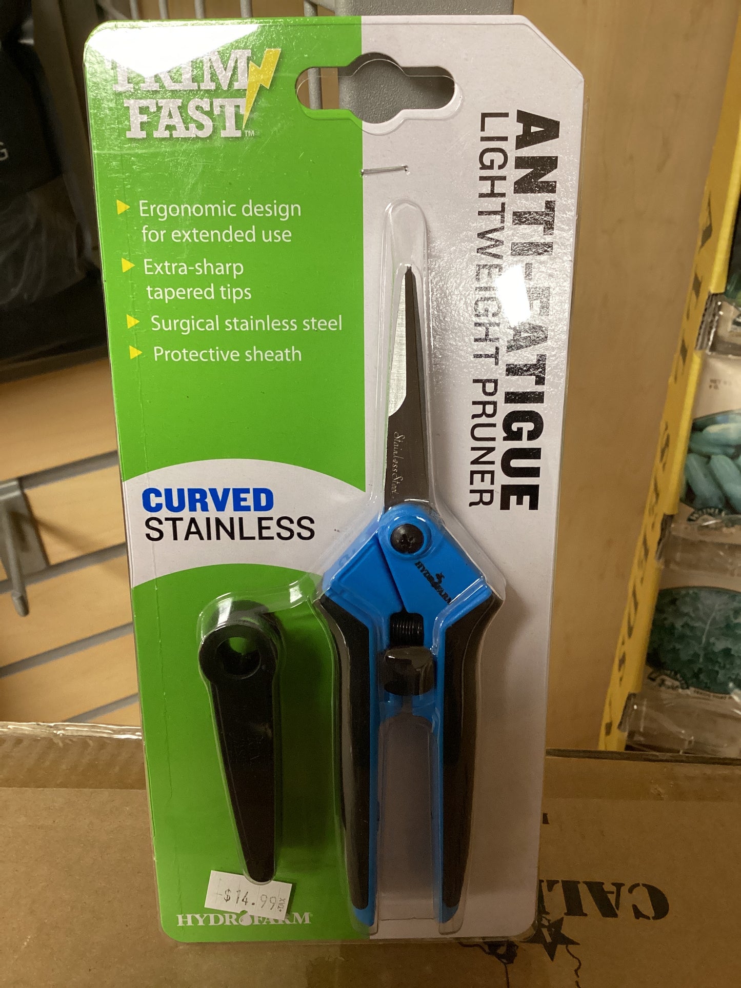 Trim Fast Anti-Fatigue Lightweight Pruner Curved Stainless