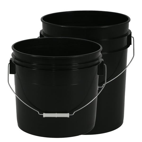 Gro Pro® Black Plastic Buckets